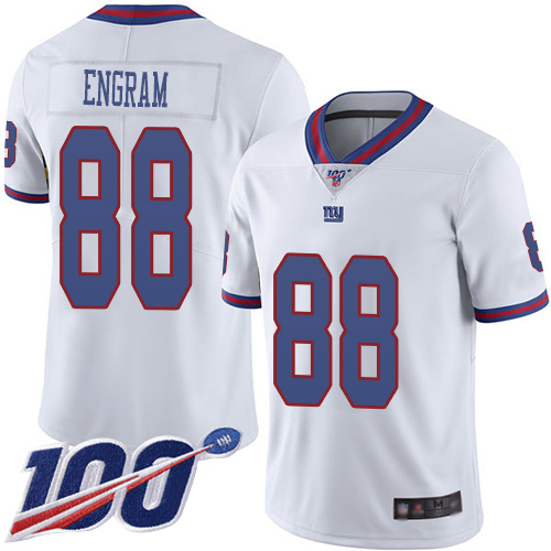 Men New York Giants #88 Evan Engram Limited White Rush Vapor Untouchable 100th Season Football NFL Jersey